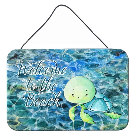 Carolines Treasures Sea Turtle Welcome Wall Or Door Hanging Prints BB8520DS812
